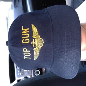 Vtg 80'S Cap 10 Top Gun Embroidered Snapback Hat Cap Made in USA Deadstock